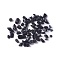 Natural Black Tourmaline Chip Beads, No Hole/Undrilled, 2~12x2~10x1~3mm, about 11200pcs/1000g