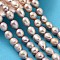 Natural Cultured Freshwater Pearl Beads Strands, Rice, Grade 4A++, Thistle, 9~10mm, Hole: 0.6mm, about 35~36pcs/strand, 15.55''~15.75''(39.5~40cm)