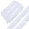 GORGECRAFT 10.9 Yards 2 Layer Organza Lace Ribbon Pleated Satin Lace Edge Trim 1-5/8 Inch White Ruffle Chiffon Edging Trimmings Tulle Fabric for Cloth Applique Embellishment DIY Sewing Crafts