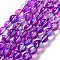 Synthetic Moonstone Beads Strands, Round, Blue Violet, 8mm, Hole: 1mm, about 23~24pcs/strand, 7.09~7.32 inch(18~18.6cm)