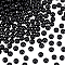 OLYCRAFT 200pcs 8mm Pearl Beads No Hole Makeup Pearl Beads Faux ABS Pearl Beads for Jewelry Making, DIY Crafts, Wedding, Party and Home Decorations - Black
