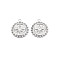 Non-Tarnish 304 Stainless Steel Pendants, Flat Round with Star, Stainless Steel Color, 18x15x2mm, Hole: 1.5mm