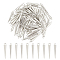 80Pcs Alloy Pendants, Cone, Platinum, 25x4mm, Hole: 2mm, 80pcs/box