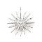 Brass Micro Pave Cubic Zirconia Pendants, Sun, Platinum, 22x20.5x2.8mm, Hole: 1mm