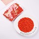 Непрозрачные цвета стеклянные круглые бусины стекляруса SEED-S045-001A-A01-3