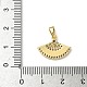 Латунные микро проложить кубического циркония подвески KK-I371-28G-01-3