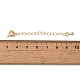 Латунные концы стойки с цепочкой и застежками KK-F873-01LG-02-3