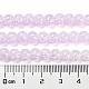 Окрашенного распылением треск стеклянные бусы нити DGLA-C002-6mm-03-5