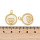 Латунные микро проложить кубического циркония подвески KK-U058-02G-3