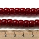 Непрозрачное стекло бисер нитей GLAA-NH0002-B07-3