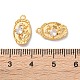 Латунные микропаве прозрачные подвески с фианитом KK-L221-005G-3