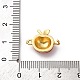 Латунные красные эмалевые соединители-шармы KK-I276-13G-02-3