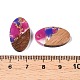 Подвески из прозрачной смолы и ореха RESI-T057-03G-3