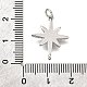 Подвески-звездочки с микропаве из латуни KK-V011-64P-3