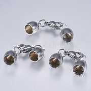 Наконечники шнура из нержавеющей стали 201 STAS-F145-03P-11x8mm