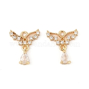 Латунные микро проложить кубического циркония подвески KK-R219-26G