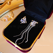 Серьги с кисточками из искусственного жемчуга DX8372-14