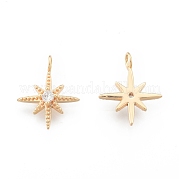 Подвески из латуни с прозрачным фианитом KK-N232-524
