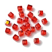 100шт прозрачные гальванические стеклянные бусины GLAA-K064-08A-AB06