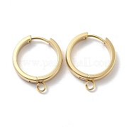 201 фурнитура для сережек-колец Huggie Hoop из нержавеющей стали STAS-A167-01V-G