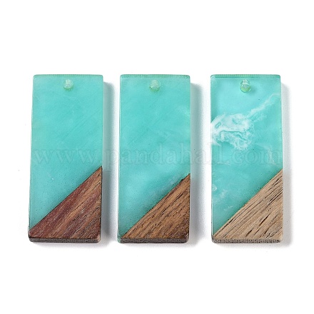 Подвески из смолы и дерева WOOD-F015-09F-1
