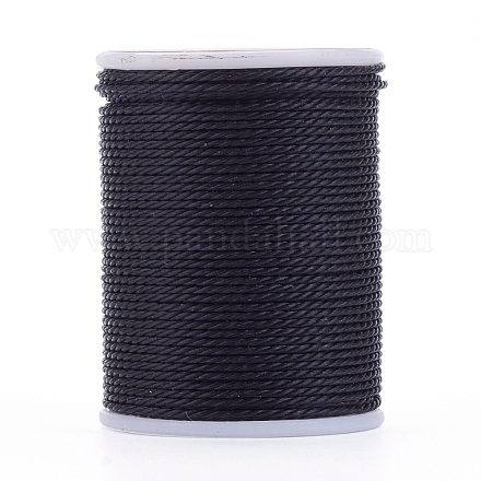 Круглый вощеный полиэфирный шнур YC-G006-01-1.0mm-01-1