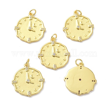 Латунные подвески с фианитами KK-B047-29G-1
