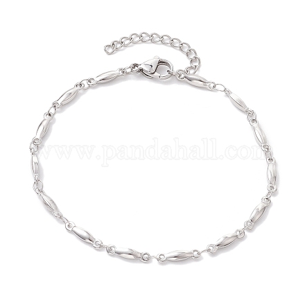 Браслеты-цепочки из нержавеющей стали 304 BJEW-JB10589-02-1
