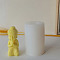 DIY Candle 3D Portrait Statue Silicone Molds, for Sculpture Scented Candle Making, Buddha, WhiteSmoke, 5.2x8.8cm, Inner Diameter: 2.9x2.9cm