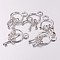 Tibetan Style Alloy Pendants, Cadmium Free & Lead Free, Keys, Silver Color Plated, 27x12x5mm, Hole: 3mm