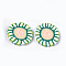 Handmade Polymer Clay Cabochons, Flat Round, Colorful, 19~20x2~3mm