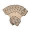 Cardboard Display Cards, Used For Necklace, Bracelet and Mobile Pendants, Camel, 90x35x0.3mm