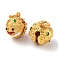 Alloy Enamel Pendants, Dragon Charm, Matte Gold Color, 16x13mm, Hole: 4.5mm