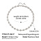 European 8MM 304 Stainless Steel Coffee Bean Chain Necklaces for Women, Non-Tarnish, Stainless Steel Color, 16.54 inch(42cm)