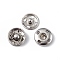 Non-Tarnish 202 Stainless Steel Snap Buttons, Garment Buttons, Sewing Accessories, Stainless Steel Color, 10x3.5mm