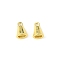 Brass Pendants, Cone Charms, Rack Plating, Long-Lasting Plated, Golden, 7.5x5.5mm, Hole: 1.4mm