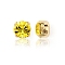 Preciosa® MAXIMA Crystal in Sew-On Cup, Czech Crystal, 719 37 081 Chaton(Round), Golden, 80310 Citrine, SS39(8.15~8.4mm)