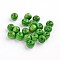Natural Wood Beads, Rondelle, Lead Free, Dyed, Green, 8mm, Hole: 3mm, about 5600pcs/1000g
