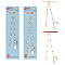 NBEADS 2 Pcs 2 Sizes Rabbit Carrot Charms Knitting Row Counter Chains, Numbers Acrylic Bead Stitch Markers for Knitting Crochet Tracking Project Progress, White (up to 4mm/10mm)