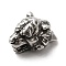 304 Stainless Steel Tube Bails, Loop Bails, Tiger, Antique Silver, 28x20x16mm, Hole: 5x3.5mm, Inner Diameter: 8x7.5mm