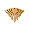 Bohemian Style 304 Stainless Steel Pendant, Laser Cut, Light of Sun, Golden, 18.5x24x1mm, Hole: 1.2mm