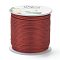 Polyester Braided Cords, for Jewelry Making Beading Crafting, FireBrick, 1.5mm, about 21.87 yards(20m)/roll