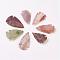 Natural Gemstone Beads, Arrowhead, No Hole/undrilled, 38~48x25~28x8~10mm