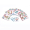 DIY Fuse Beads Kits, with Fuse Beads, ABC Plastic Pegboards, Pattern Paper, Ironing Paper and Plastic Tweezers, Mixed Color