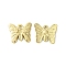 304 Stainless Steel Pendants, Butterfly Charms, Real 14K Gold Plated, 14x15.5x2mm, Hole: 1.2mm