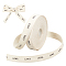 9M YAY Word Print Cotton Herringbone Ribbon, for Gift Wrapping, Beige, 16mm, about 9.84 Yards(9m)/Roll