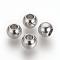 Tarnish Resistant 304 Stainless Steel European Beads, Large Hole Beads, Rondelle, Stainless Steel Color, 8x6mm, Hole: 4mm