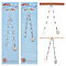 NBEADS 2 Pcs 2 Styles Sheep Charm Knitting Row Counter Chains, 0~9 Number Stitch Markers Acrylic Beads Crochet Stitch Marker Charms for Knitting Weaving Sewing Quilting Handmade Jewelry