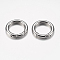 Tarnish Resistant 304 Stainless Steel Spring Gate Rings, O Rings, Ring, Stainless Steel Color, 6 Gauge, 24x4mm, Inner Diameter: 16mm