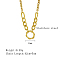 Stainless Steel Pendant Necklaces, Hollow Flower, Real 18K Gold Plated, 16.54 inch(42cm)